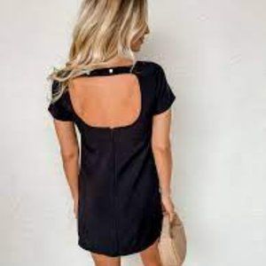 Libby Back Cut Out Mini Dress- Ruthie Grace Boutique
